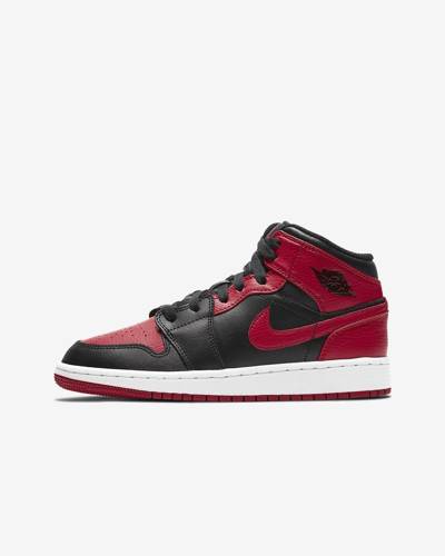 Buty Air Jordan 1 Mid Banned GS retro - 554725-074