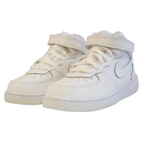 Buty dziecięce Nike Air Force 1 MID (TD) All White - 314197-113