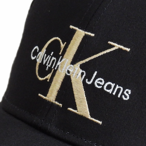 Czapka z daszkiem bejsbolówka Calvin Klein Jeans Monogram Cap Czarna - K50K510061-0GQ