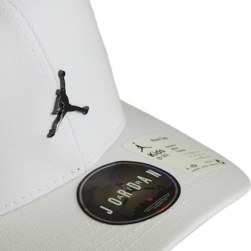 Czapka z daszkiem dziecięca Air Jordan Jam Metal Jumpman Trucker White Cap - 9A0928-001