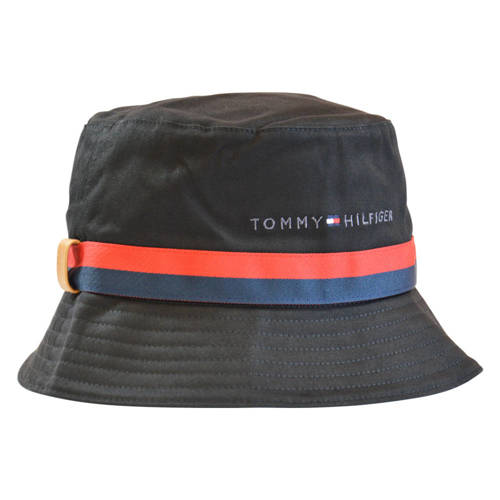 Kapelusz Tommy Hilfiger Established Tape Bucket Czarny - AM0AM08271-0GJ