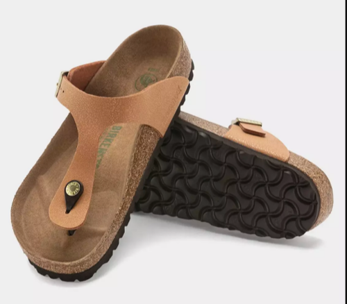 Klapki japonki Birkenstock Gizeh BS brązowe - 1025062 