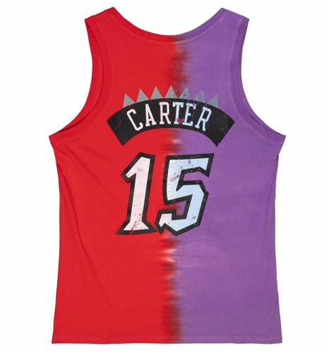 Koszulka Mitchell & Ness NBA Toronto Raptors Vince Carter Tie Dye Cotton Tank - TTNK3206-TRAYYVCAPRRD