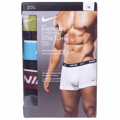 Męskie bokserki Nike Trunk 3PK Komplet 3 par - 0000KE1008-MQG