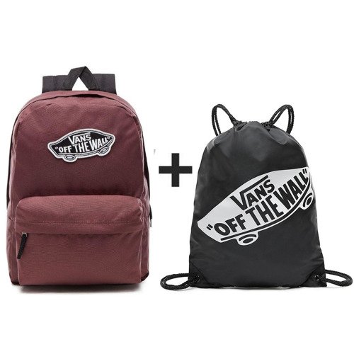 Plecak VANS Realm Backpack  + Worek Torba VANS Benched Bag - VN000SUF158