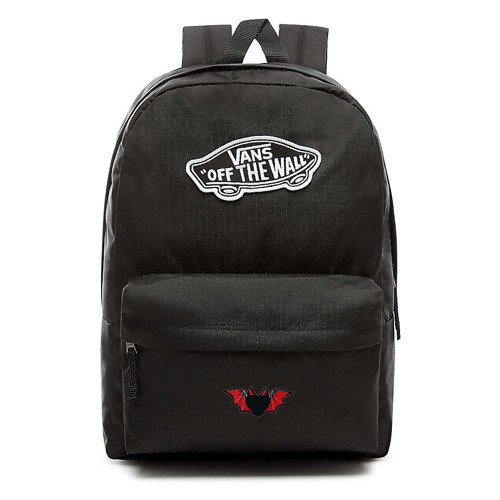 Plecak VANS Realm Backpack szkolny Custom Bat Love - VN0A3UI6BLK 