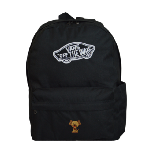 Plecak szkolny miejski Vans Old Skool Classic Backpack Czarny VN000H4YBLK1 + Custom Piesek