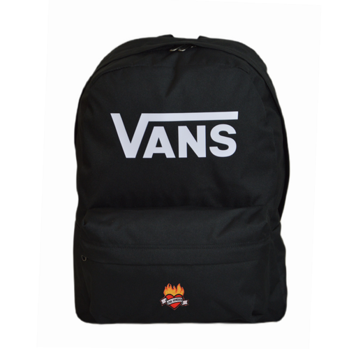 Plecak szkolny miejski Vans Old Skool Print Backpack Black VN000H50BLK1 + Custom Love Forever