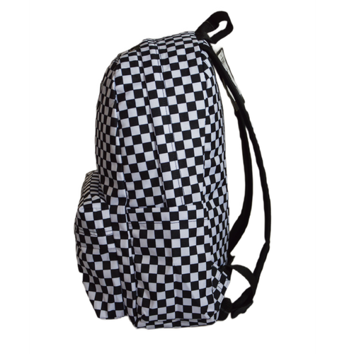 Plecak szkolny sportowy Vans Old Skool Check Backpack Kratka White/Black - VN000H4XY281