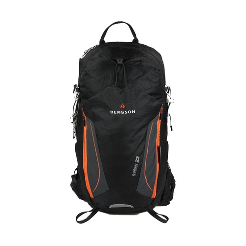 Trekkingowy Plecak Turystyczny Bergson BRISK 22L Black Orange na wyprawy