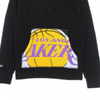 Bluza z kapturem Mitchell & Ness NBA Cropped Logo Los Angeles Lakers czarna