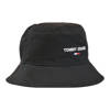 Kapelusz Tommy Jeans Sport Bucket Czarny - AW0AW11661-BDS